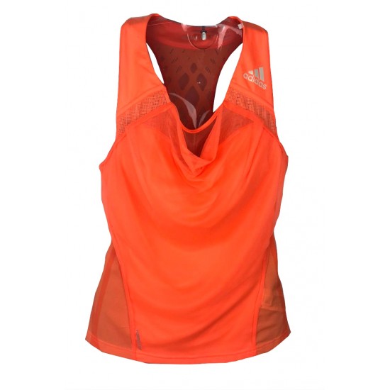 REGATA ADIDAS W ADIZERO TANK - LARANJA